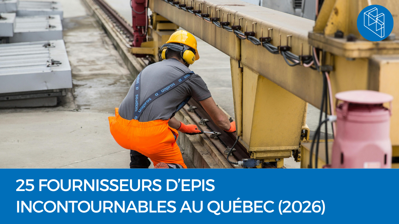 Travailleur portant des équipements de protection individuelle